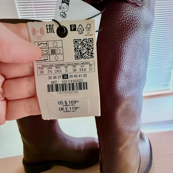 Real leather NWT Zara boots - Picture 2 of 4
